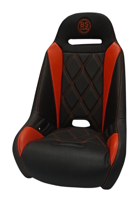 bs_sand_extreme_seat_black_deep_orange.jpg BS Sand Extreme Seat Can-Am Maverick X3 2017-2018 - Image 1