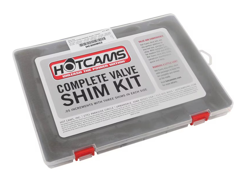 hot_cams_valve_shim_kit141_pc_hon_kaw_suz_yam-1.jpg Hot Cams Valve Shim Kit Honda / Kawasaki / Suzuki / Yamaha 1998-2019 - Image 1