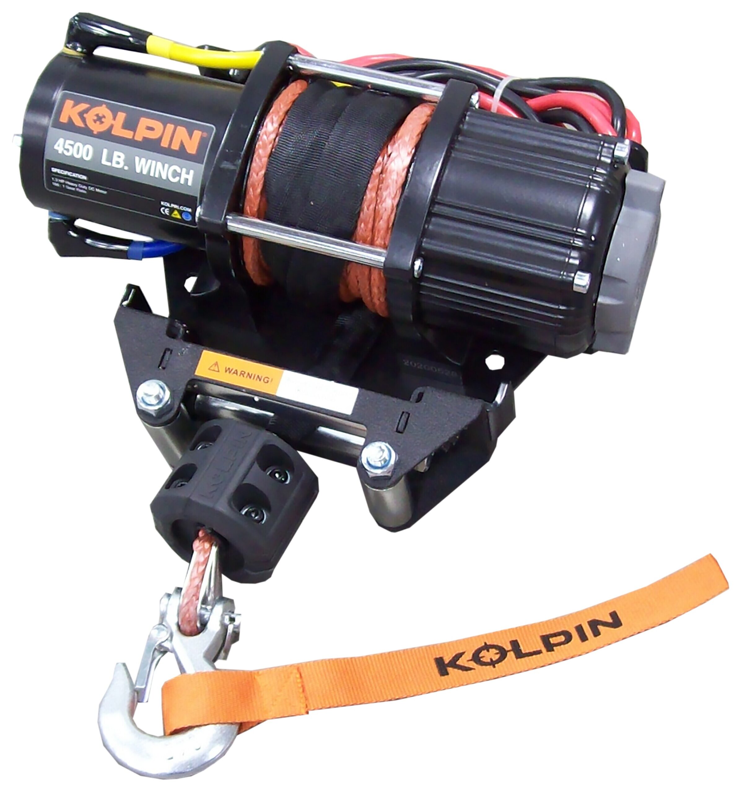 kolpin_outdoors_quick_mount_winch4500_synthetic_kaw.jpg Kolpin Outdoors Quick Mount Synthetic Cable Winch 4500lb Kawasaki - Image 1