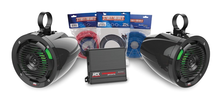 MTX Audio Universal UTV Kit (1 Amp, Pods, For Add-On) - Image 1