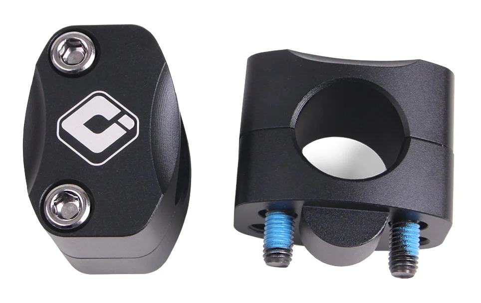 odi_bar_adapters78_to11815_mm_rise_black.jpg ODI Bar Adapters 7/8" TO 1 1/8" 20mm Rise Black - Image 1