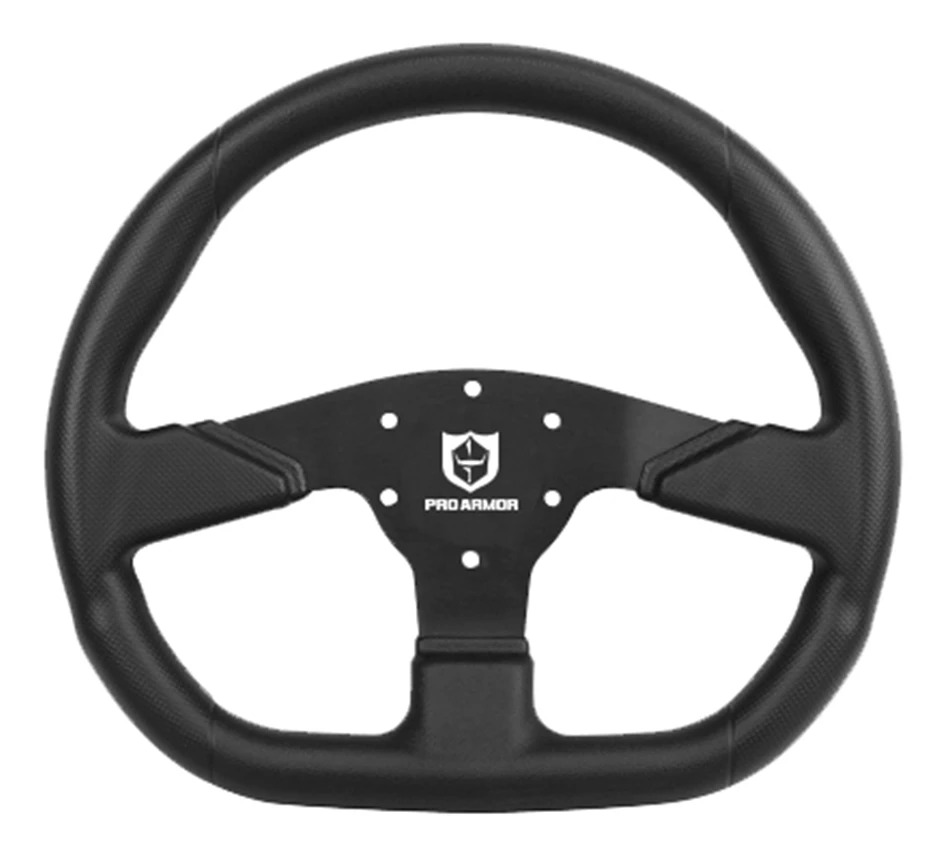 pro_armor1375_d_shape_steering_wheel_black.jpg Pro Armor D-Shape Steering Wheel - Image 1