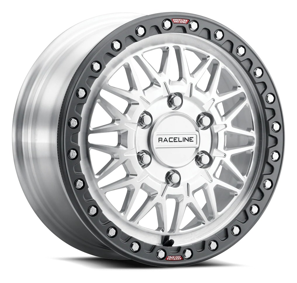 raceline_wheels_raceline_a13_b_omega17_x7_in6_x1397_bp60_mm_offset78_mm_bore_satin_black_wheel.jpg Raceline Omega Beadlock Wheels Can Am Maverick R 2024-2026 - Image 1
