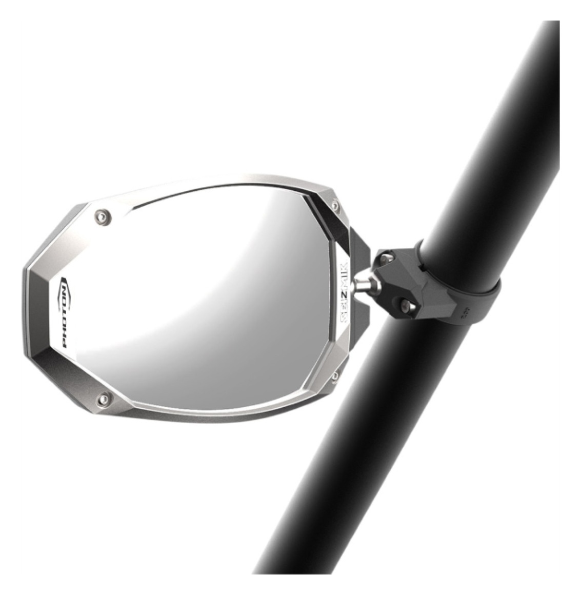 seizmik_photon_universal_side_mirrors_black_silver.jpg Seizmik Photon Side Mirrors For Polaris Pro-Fit Cages - Image 1