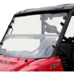 Seizmik Versa Fold Poly Windshield Polaris Ranger Mid Size Round Tube 2010-2014