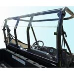 Spike Polycarbonate Rear Windshield Polaris Ranger Mid Size Round Tube 2010-2014