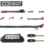 XKGlow 4 Piece RGB Rock Light Kit