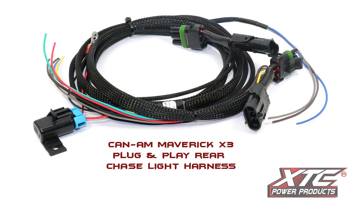 xtc_power_products_power_adapters-2.jpg XTC Power Products Rear Chase Light Bar Wiring Harness Can-Am Maverick X3 / Maverick R 2017-2026 - Image 1