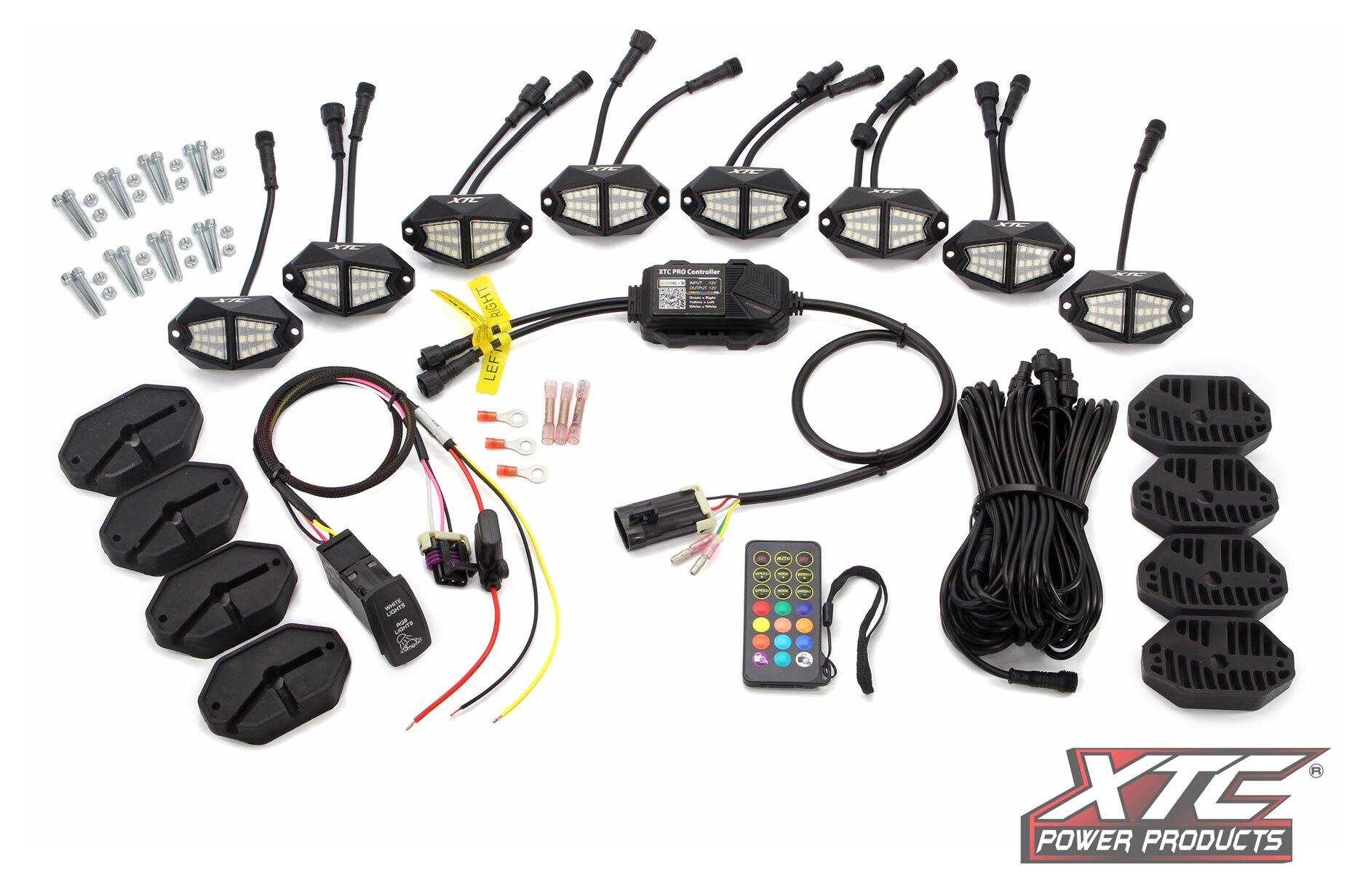 xtc_power_products_xlit_es_rgbw_rock_light_kitw_turn_signal_integration.jpg XTC Power Products X-LITEs RGB+W Rock Light Kit w/ Turn Signal Integration - Image 1